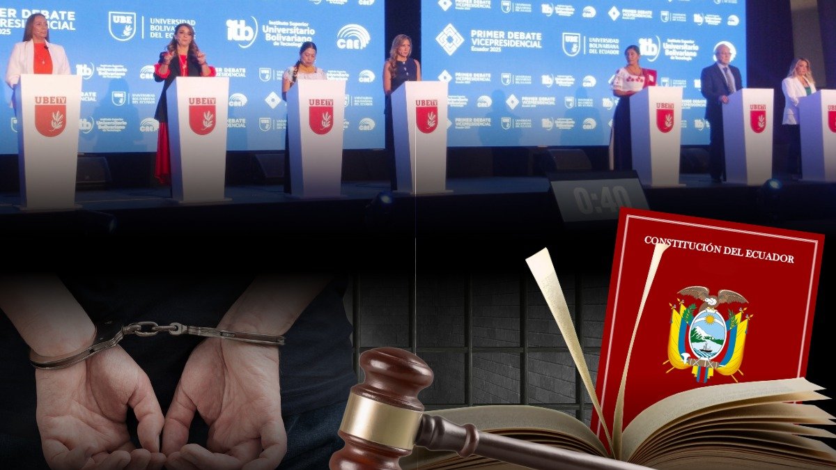 Fotomontaje relacionado con propuesta electoral de implementar la cadena perpetua para jueces corruptos.