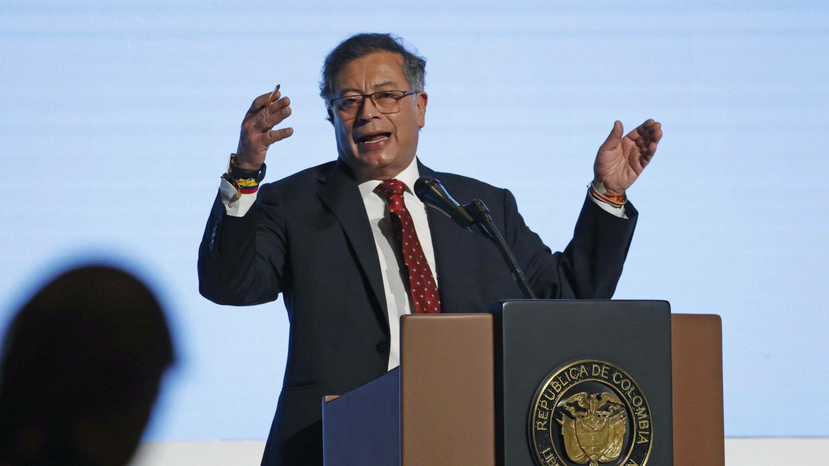 El presidente Gustavo Petro, en una de sus recientes apariciones públicas.