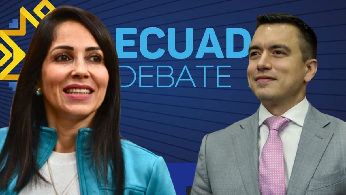 Luisa González y Daniel Noboa ya debatieron entre sí en la segunda vuelta electoral del 2023.