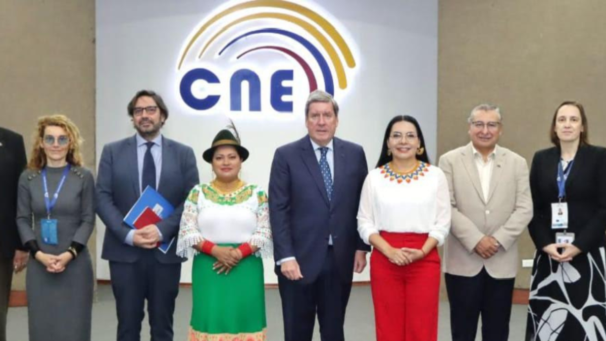 La Misión de Observación Electoral de la Unión Europea se reunió con autoridades del CNE.
