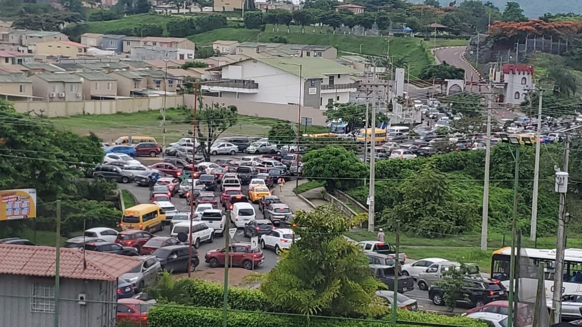 Así lucía la zona de La Joya durante el operativo