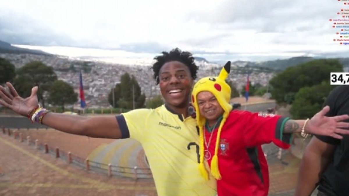 Jorgito Guayaco se convirtió en el principal acompañante de Speed durante su visita en Ecuador.