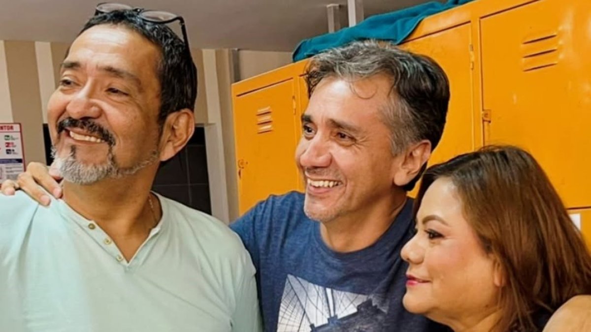 Jorge Toledo con Andrés Garzón y Miriam Murillo.