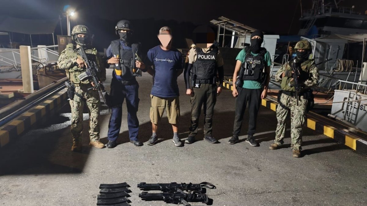 Operativo. Los uniformados incautaron armamento y municiones en Guayaquil