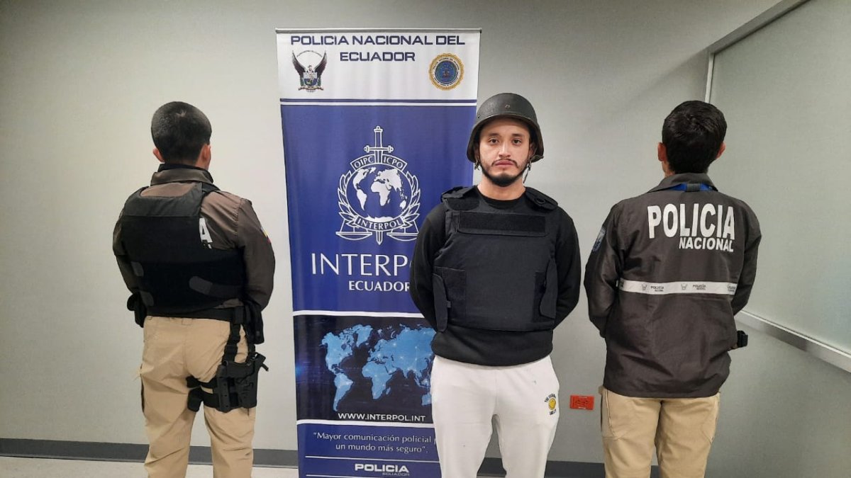 Jean Paúl Pisco Galarza, quien mantenía una notificación roja de INTERPOL y una boleta de captura vigente por el delito de femicidio.