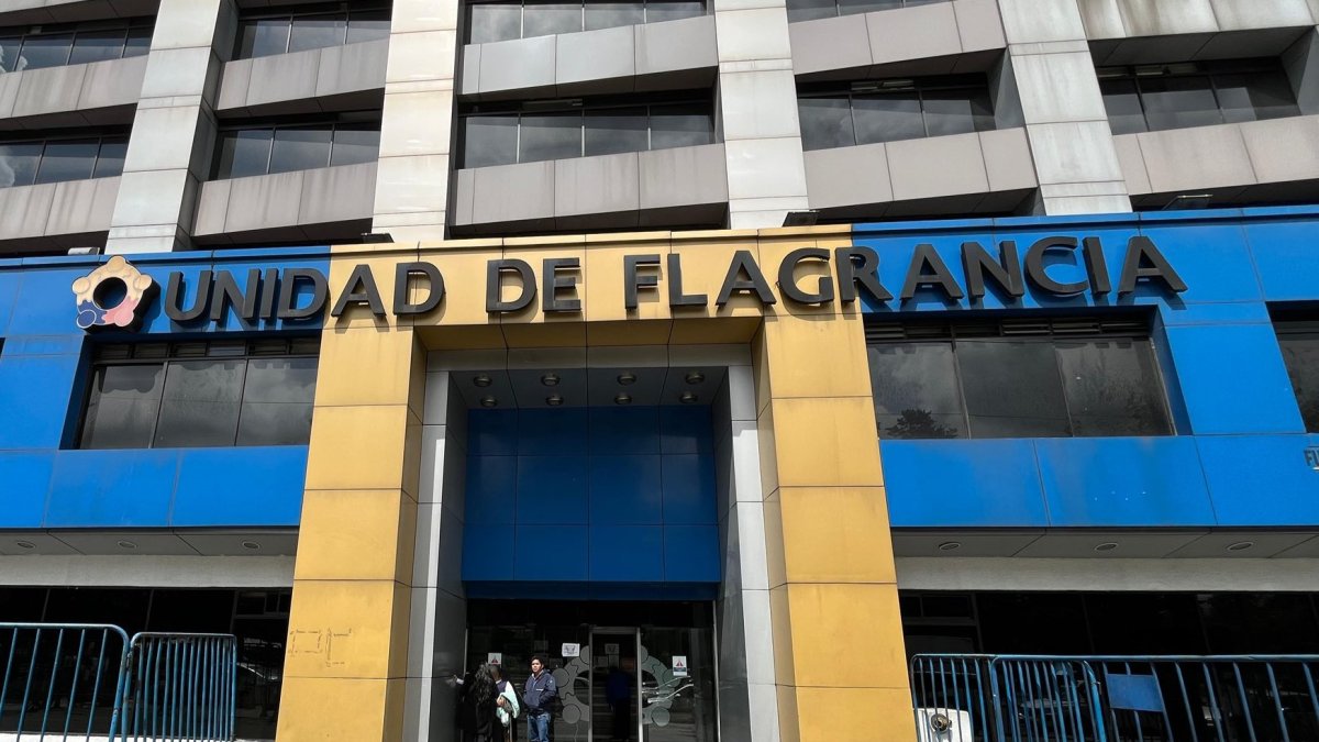 Oswaldo Trujillo fue trasladado a la Unidad de Flagrancia tras la aprehensión.