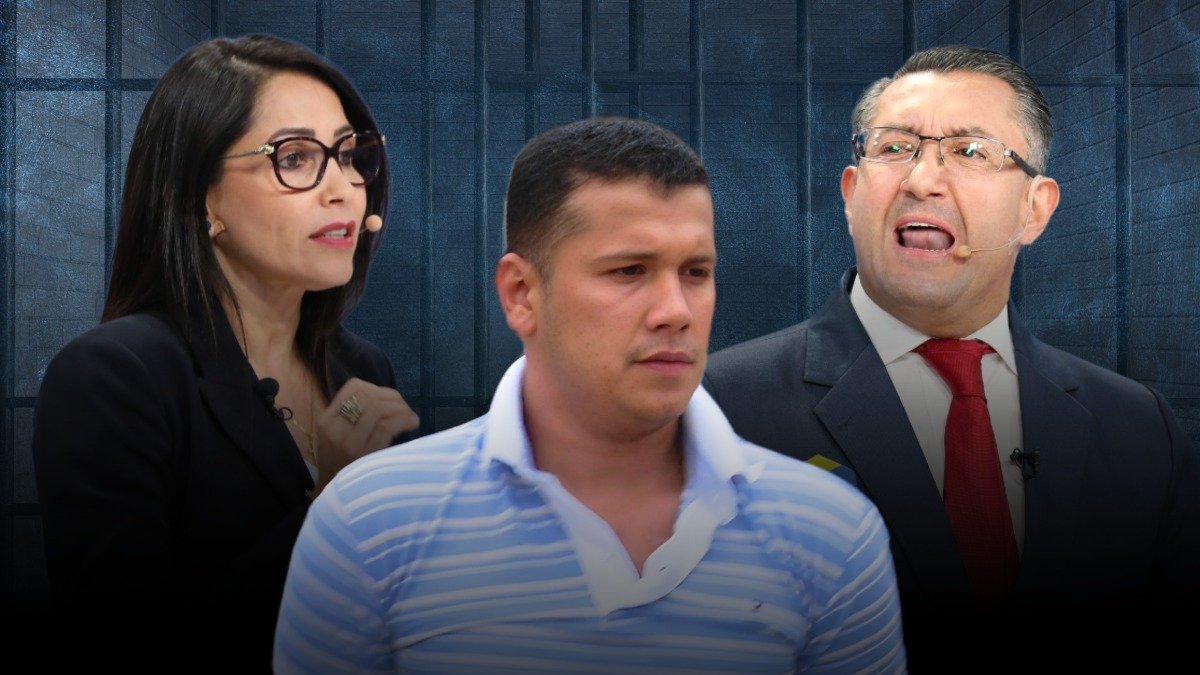 Fotomontaje para graficar tema relacionado con liberación de Jorge Luis Zambrano, alias Rasquiña, y los candidatos Luisa González e Iván Saquicela.