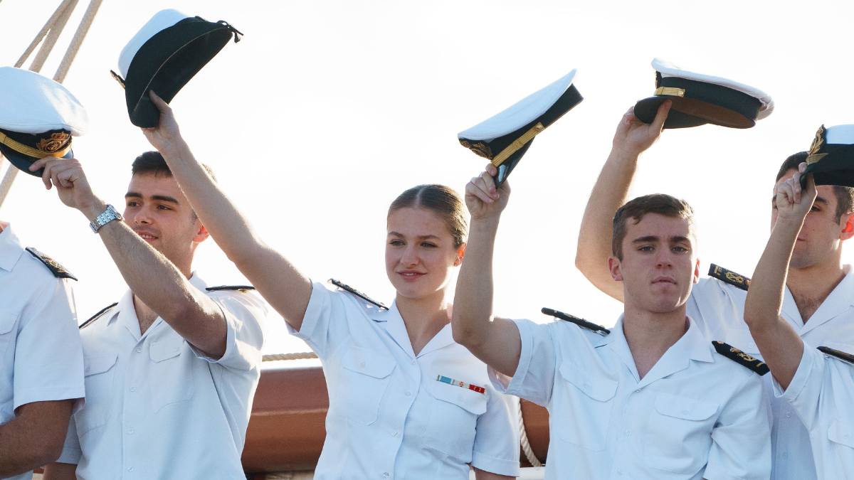 La princesa Leonor, que se encuentra en la lista de las solteras más codiciadas, forma parte del 97º crucero de instrucción del buque escuela Juan Sebastián de Elcano 