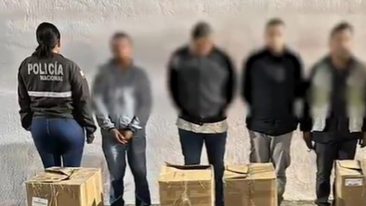 Cuatro implicados en el envío de la droga fueron detenidos.