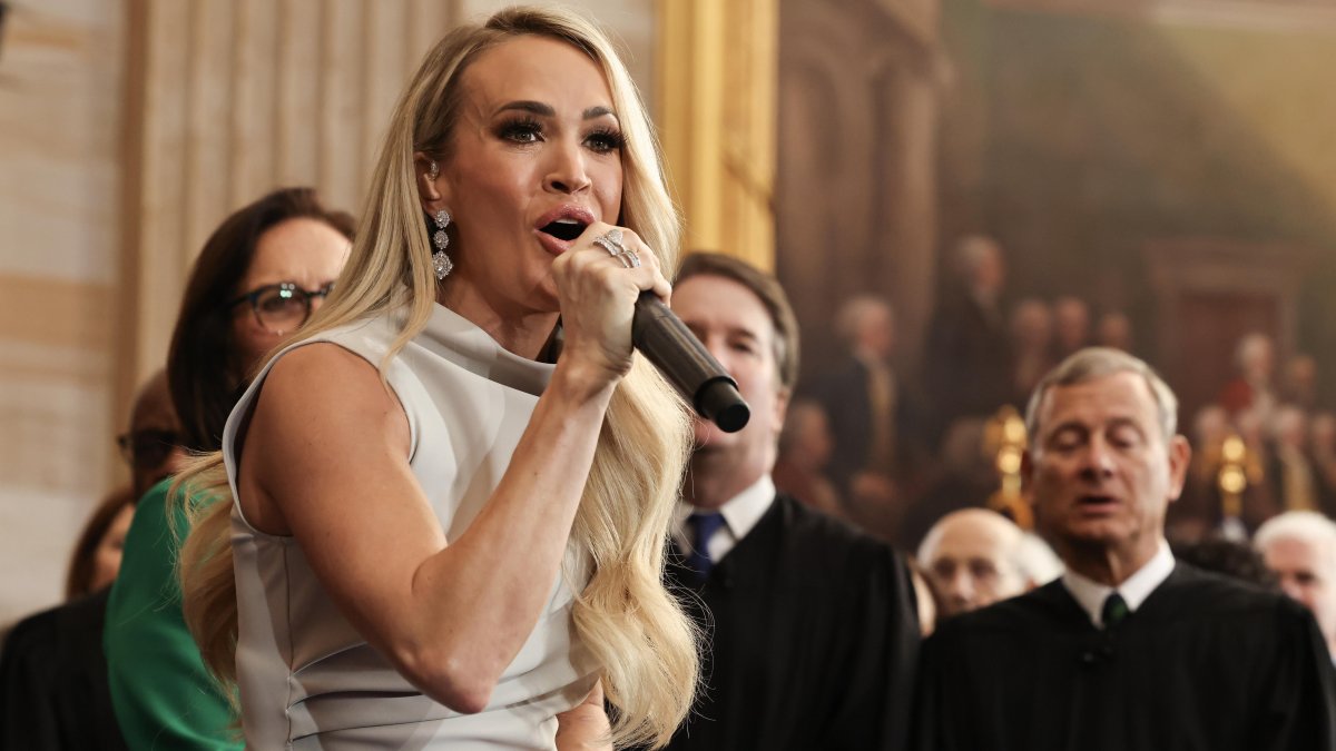 La cantante de country Carrie Underwood.