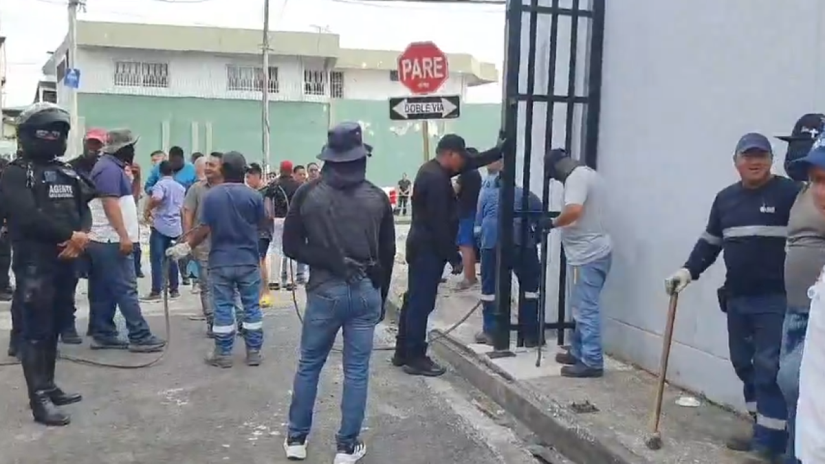 Personal del Municipio retiró las rejas en Los Almendros