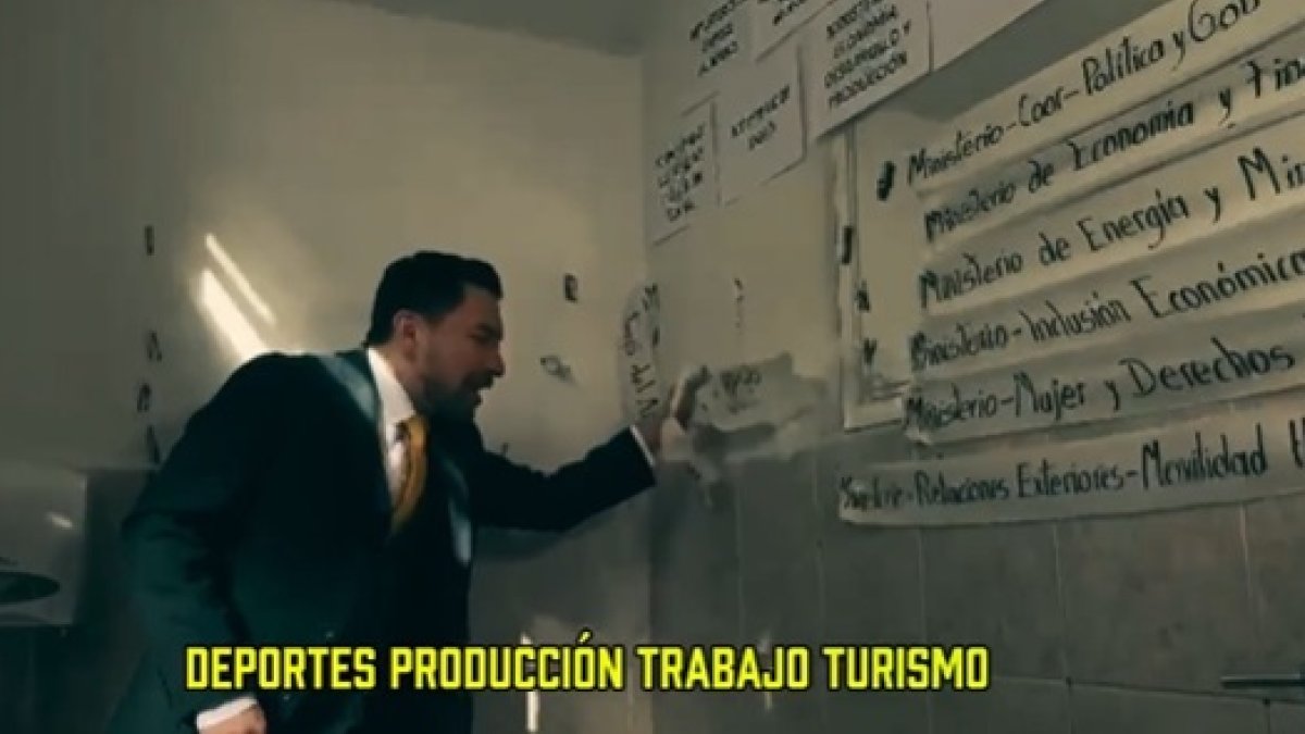 El candidato presidencial Luis Felipe Tillería, del movimiento Avanza.