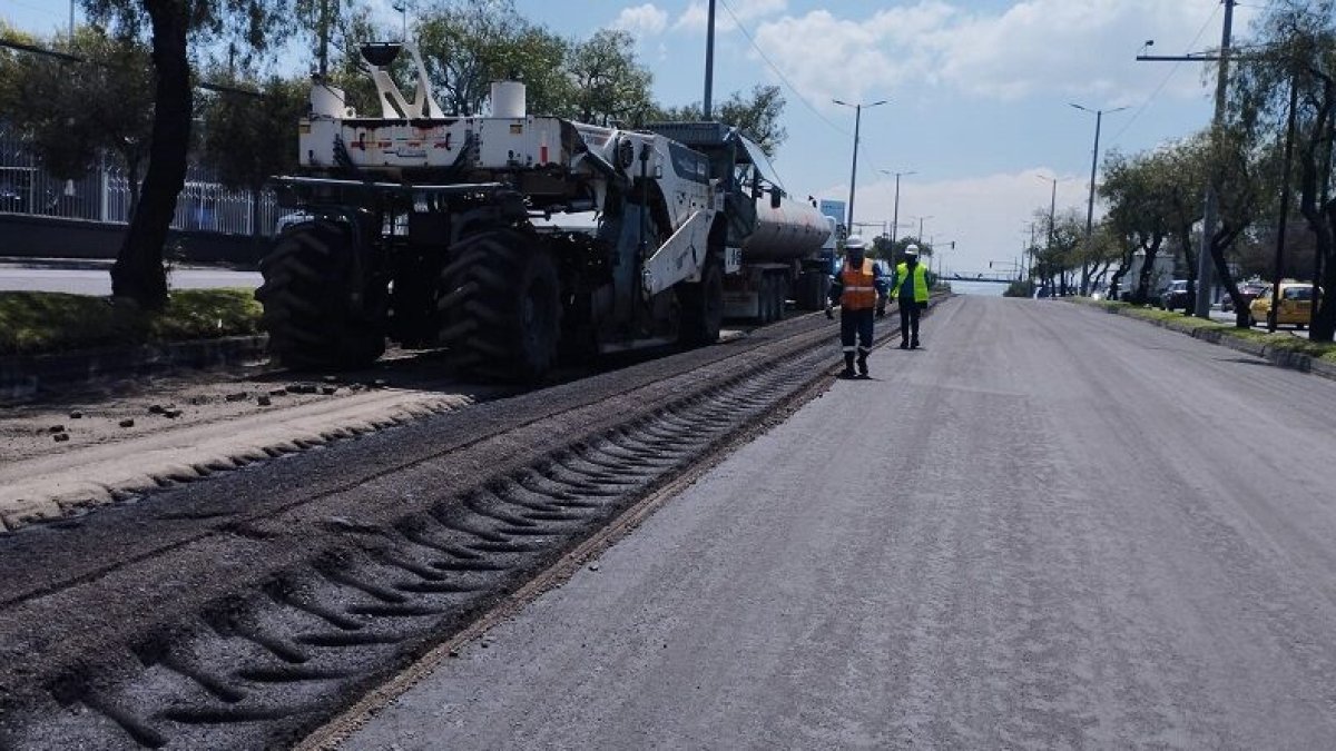 La inversión total de la rehabilitación en la avenida Galo Plaza es de $ 1,9 millones.