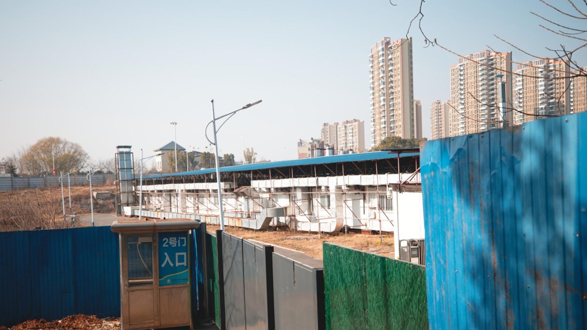 Una vista del ahora abandonado Hospital Huoshenshan, construido en 10 días en 2020 para pacientes con COVID-19, en Wuhan, el 20 de enero de 2025.