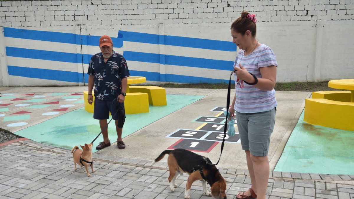 Los primeros visitantes han empezado a llegar al parque recién inaugurado en la Alborada, etapa 14.