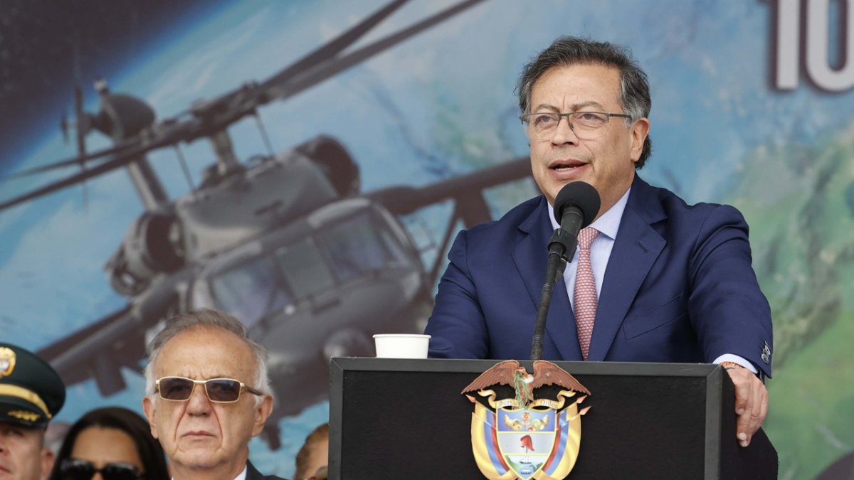 Bogotá. El presidente de Colombia, Gustavo Petro, en una de sus recientes apariciones.