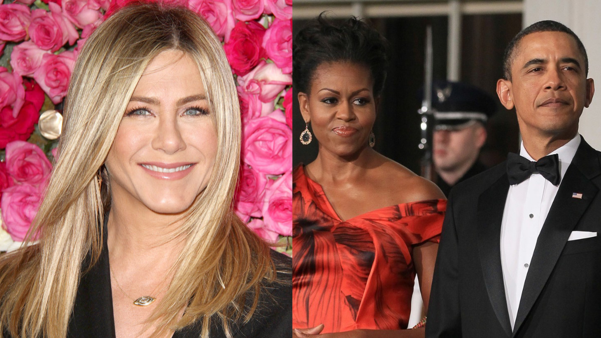Jennifer Aniston, Michelle y Barack Obama
