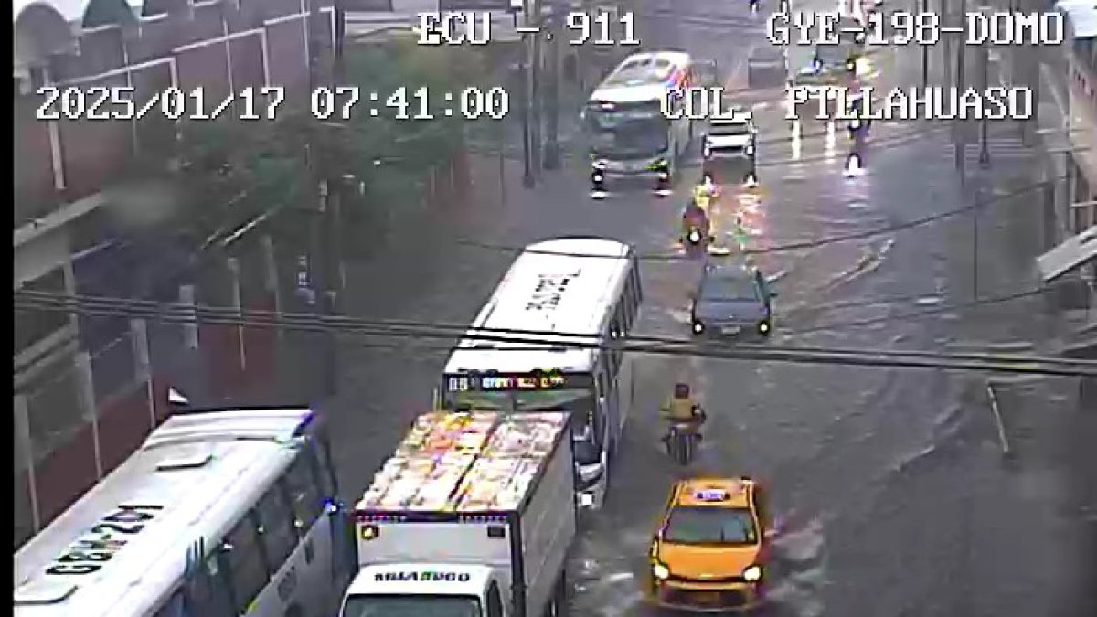 El 17 de enero se replicaron fuertes lluvias en Guayaquil.