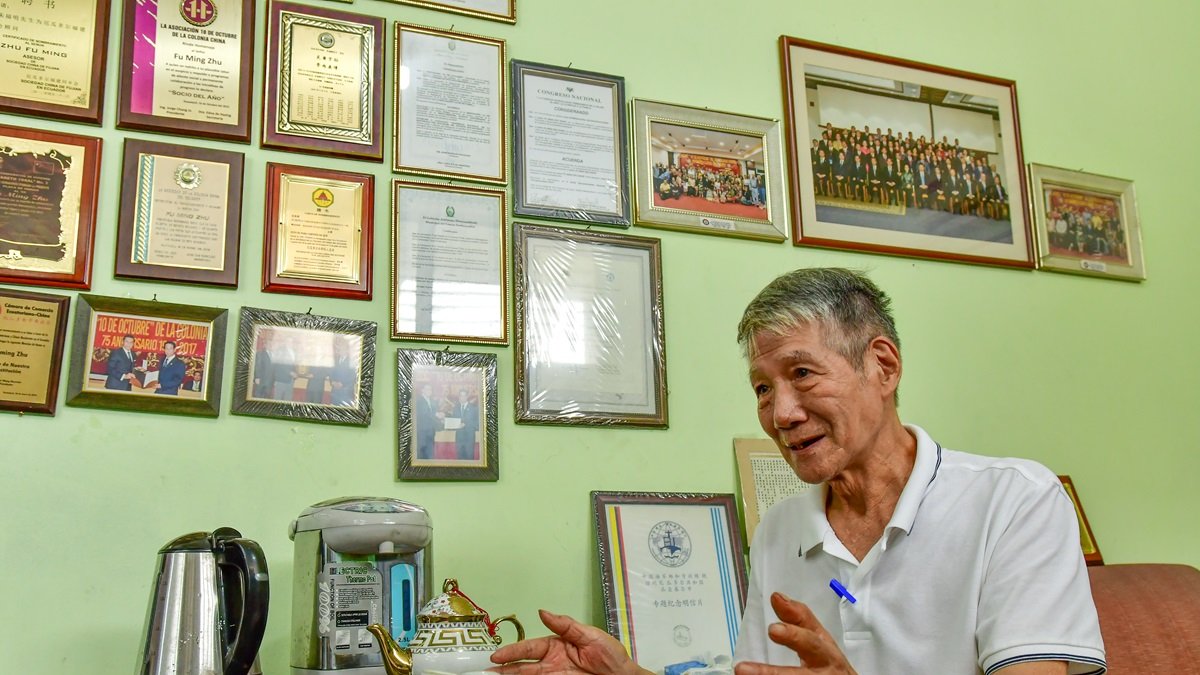 Zhu Fuming, presidente de la Asociación 10 de Octubre de la Colonia China de Ecuador.