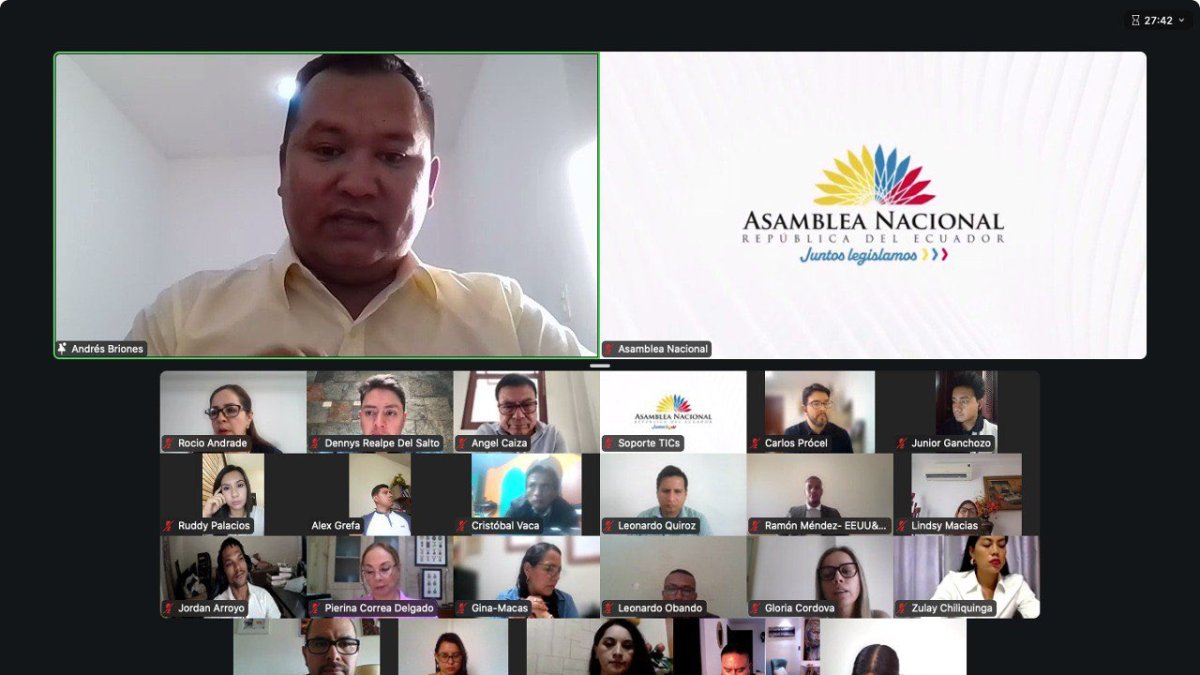 La sesión del Pleno de la Asamblea se realizó de forma virtual