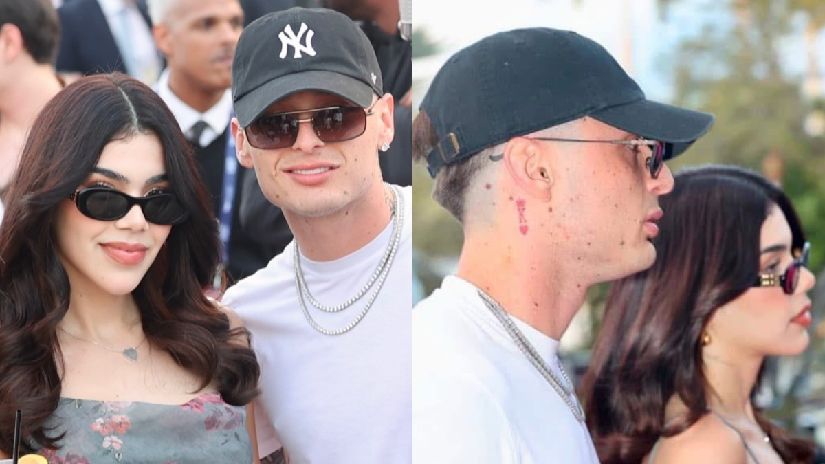 Peso Pluma y kenia Os en la Pegasus World Cup, Florida.