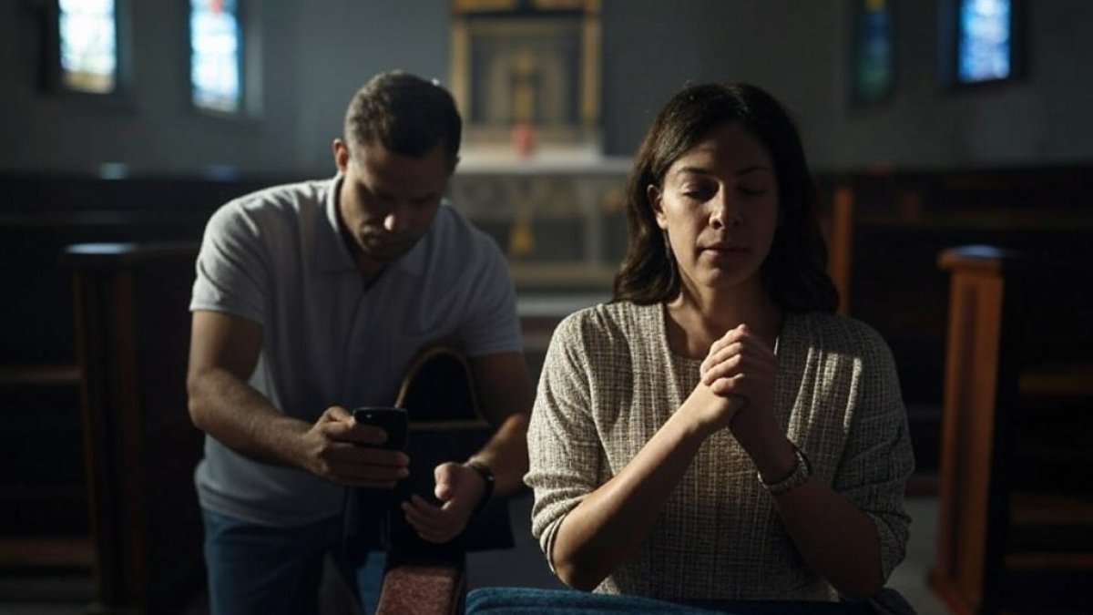 El hurto se dio en plena misa.