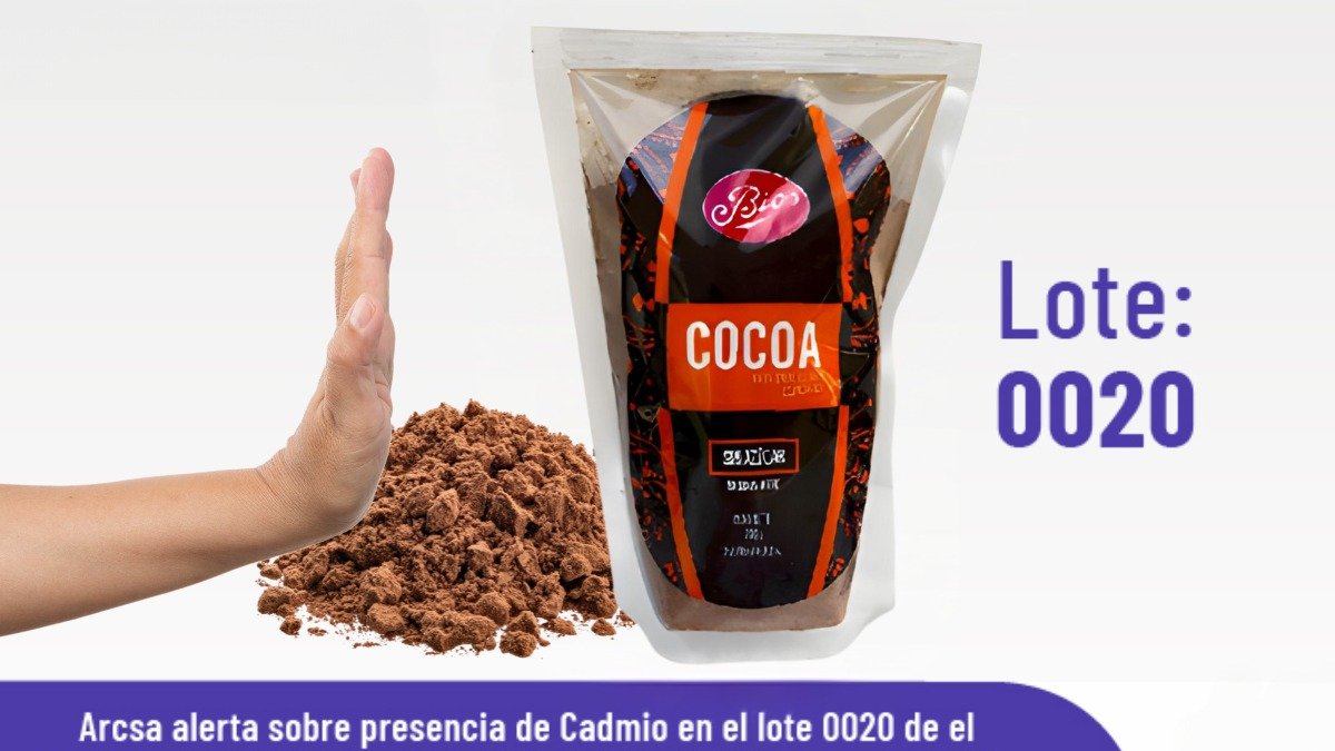 Este 27 de enero, Arcsa detectó cadmio en un lote de cocoa. El lote fue retirado.