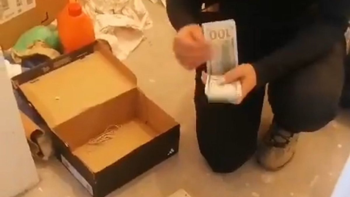 Evidencia. En el domicilio de uno de los jueces se encontraron fajos de dinero en efectivo, el 16 de enero.