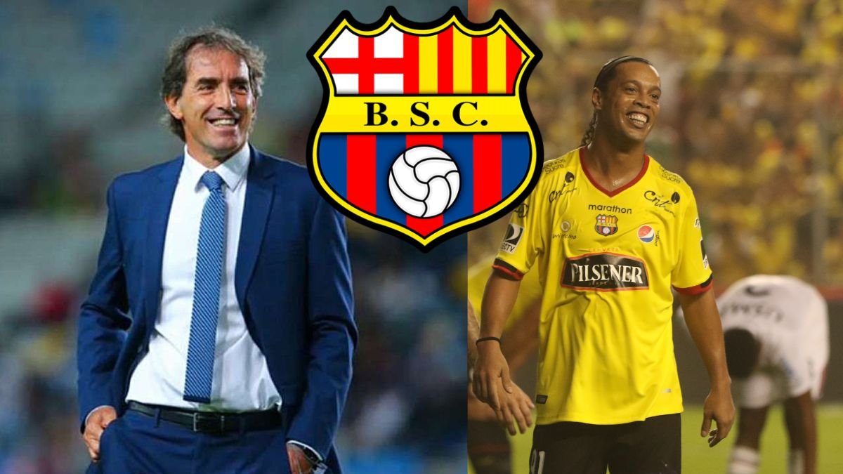 Guillermo Almada y Ronaldiho en la Noche Amarilla del 2016.