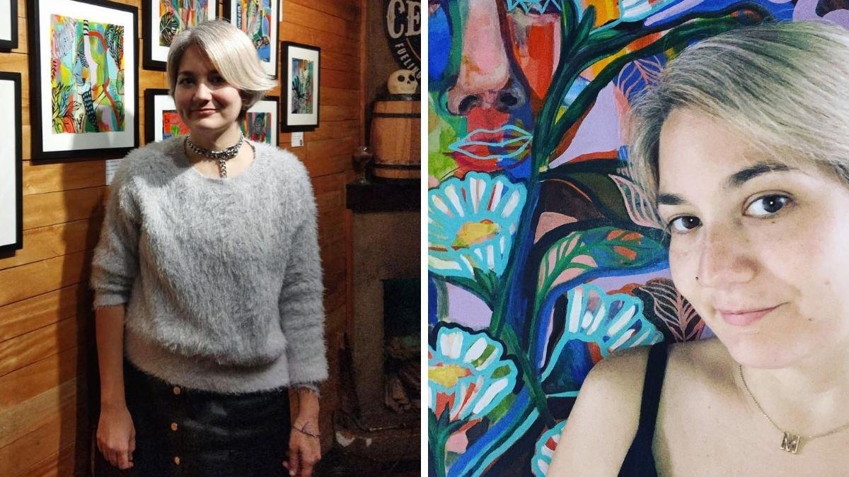 La artista guayaquileña Magiie Camps