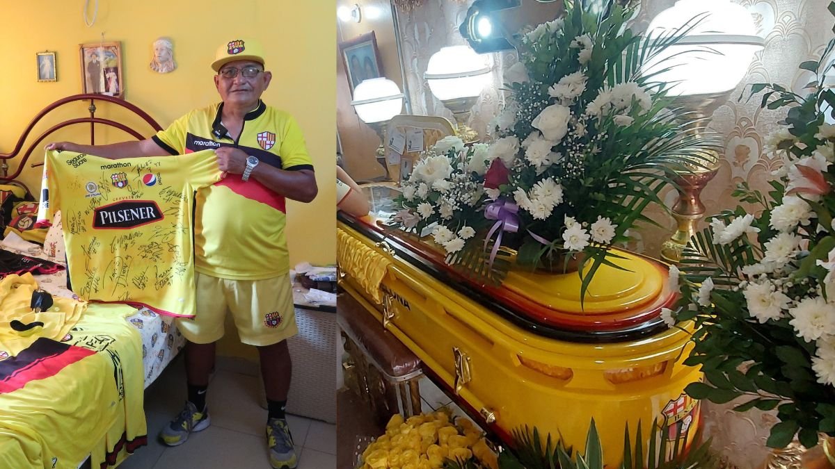 Eduardo Campuzano pidió que cuando sea su adiós, que todo sea amarillo, desde el ataúd y que le pongan las canciones de Barcelona SC.