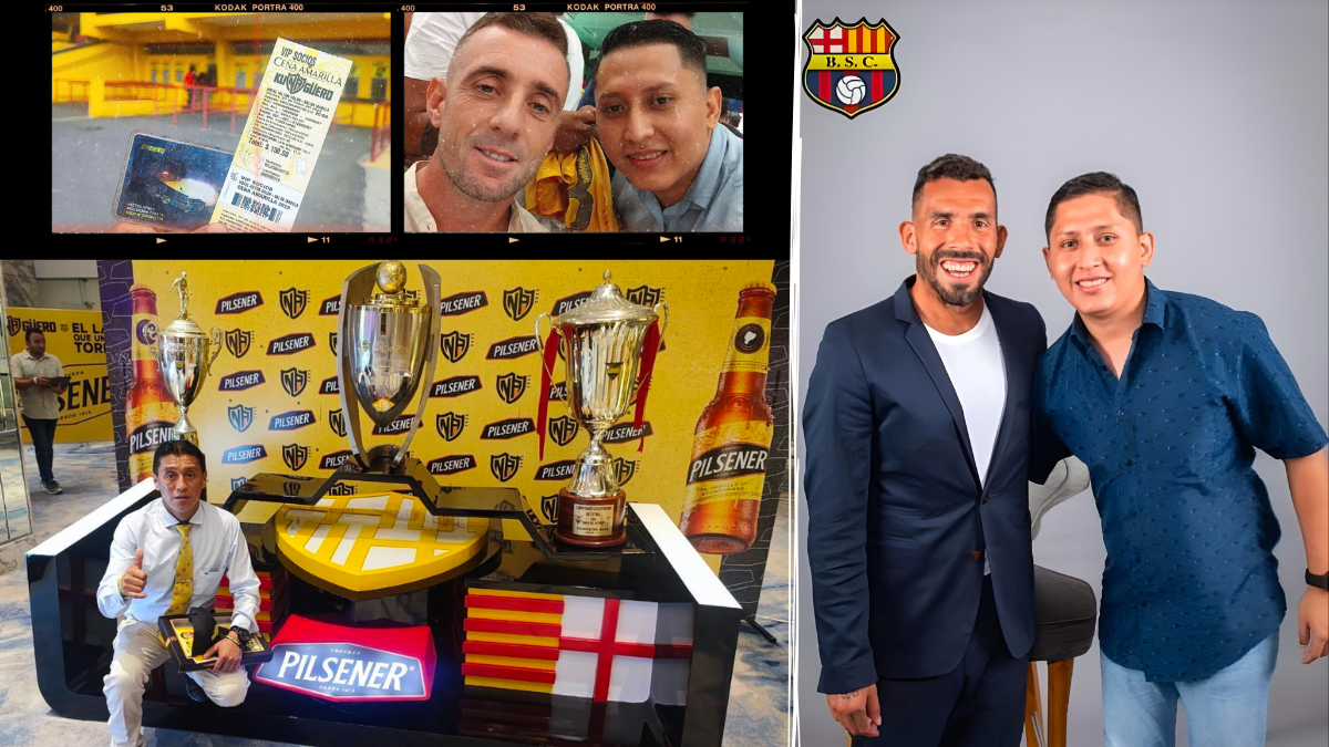 Hinchas del Barcelona SC.