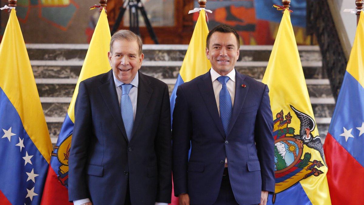 Edmundo González y Daniel Noboa se reunieron el pasado 27 de enero de 2025.