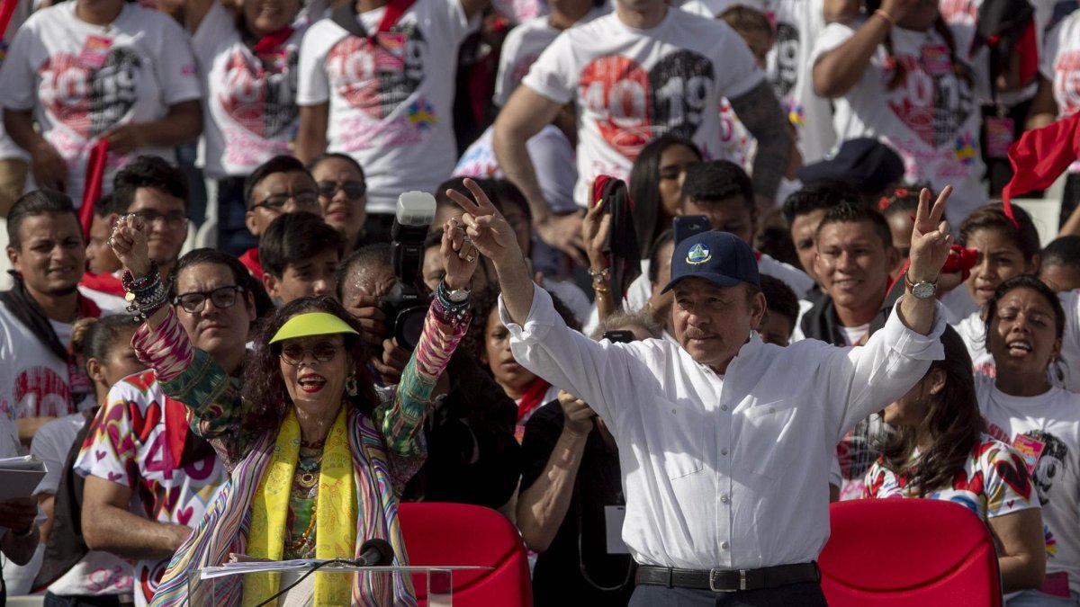 Managua. Daniel Ortega, presidente, y Rosario Murillo, copresidenta