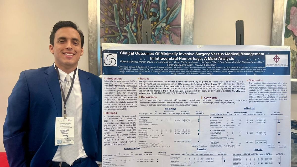 Medicina. Roberto Sánchez, estudiante de la UCSG, publicó su estudio en revistas de alto impacto en Estados Unidos.