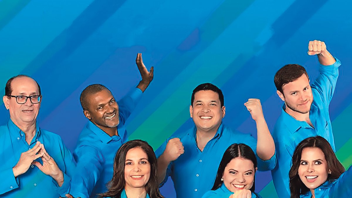 Miembros de la Liga Azul.