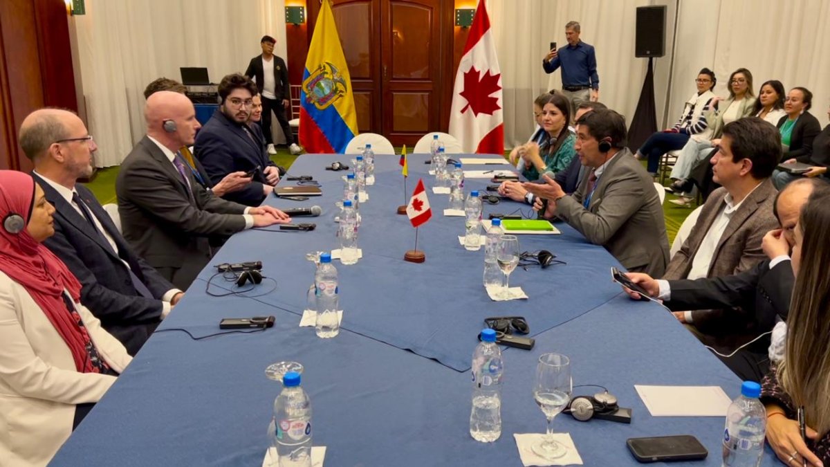 Negociación. La sexta rueda de diálogo entre Ecuador y Canadá, para firmar un acuerdo comercial.