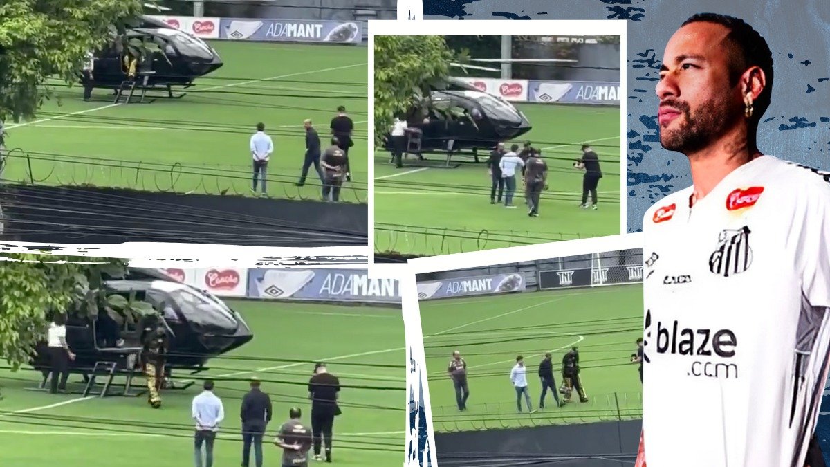 Neymar firmó un contrato por seis meses con Santos.