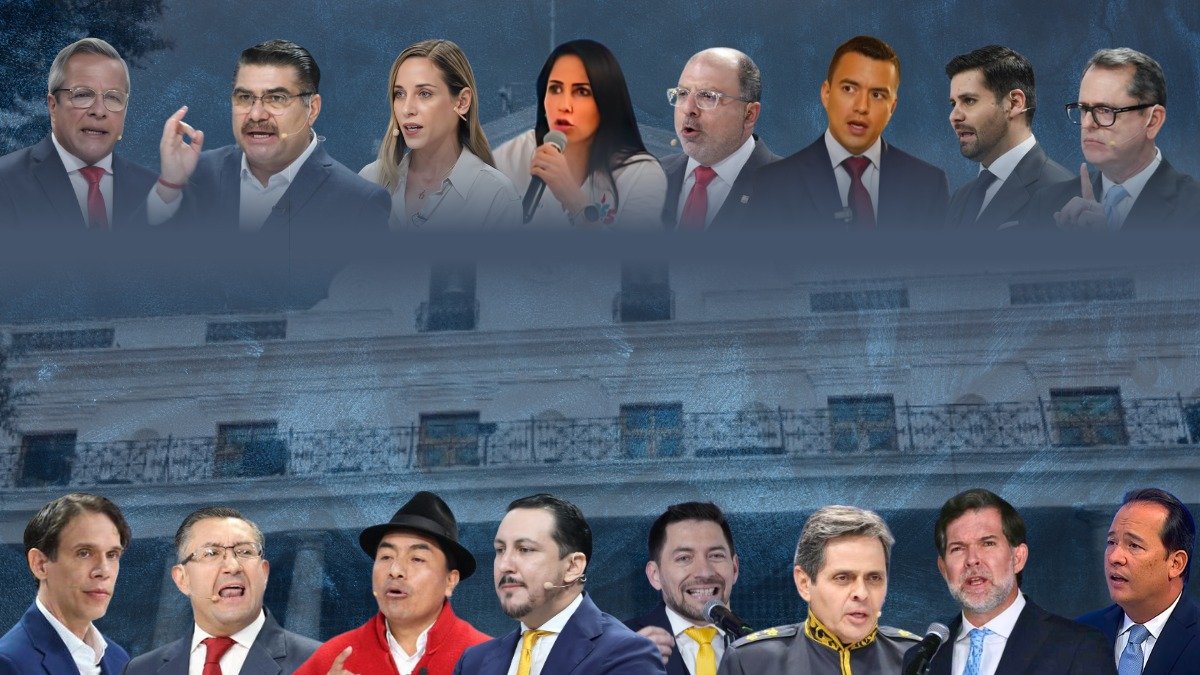 Hay 16 candidatos a presidente del Ecuador en las elecciones generales del 2025.