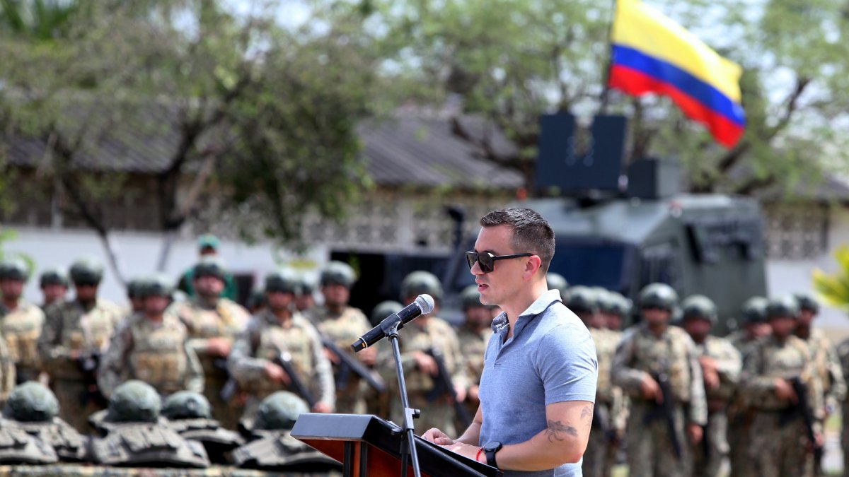 El presidente de la República, Daniel Noboa Azín.