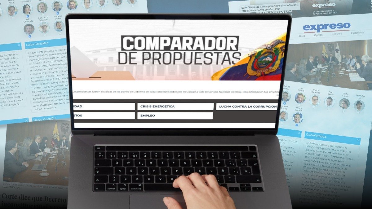 EXPRESO cuenta en su portal web con un comparador de propuestas de los planes de gobierno de los 16 candidatos presidenciales.