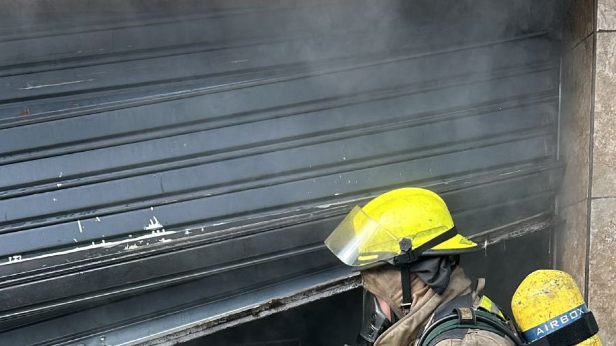 Guayaquil. El incendio en el local se registró este miércoles 5 de febrero.