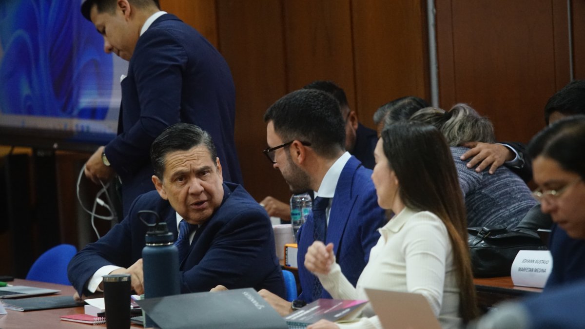 Muentes asistió a la audiencia de juzgamiento del caso Purga.