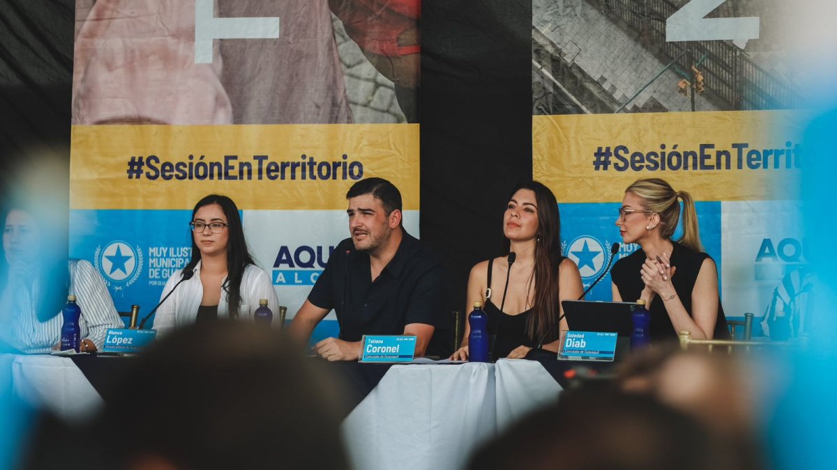 Las ultimas sesiones en las que participó el alcalde fueron en barrios de Guayaquil