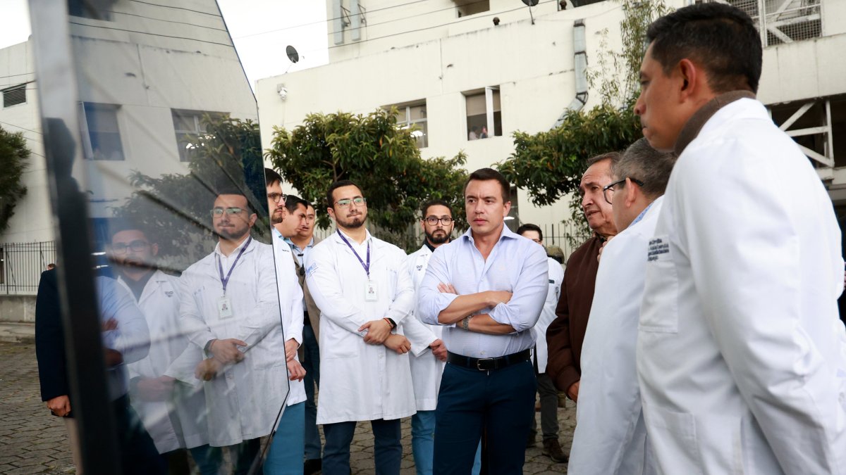 El presidente de la República, Daniel Noboa, en una actividad oficial.