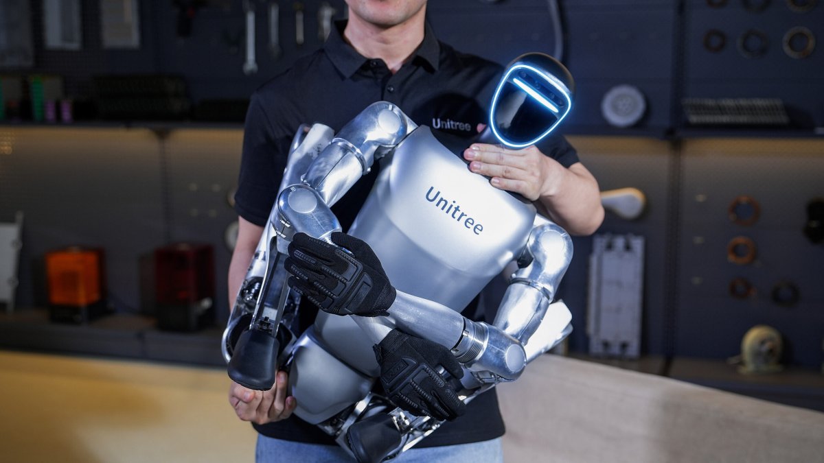 Unitree G1 fue uno de los robots favoritos del CES 2025, en Las Vegas.