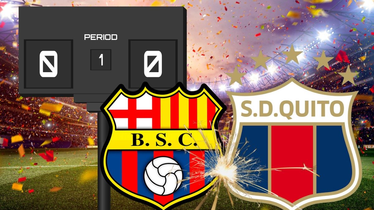 Barcelona SC enfrenta al D. Quito en el estadio Atahualpa.