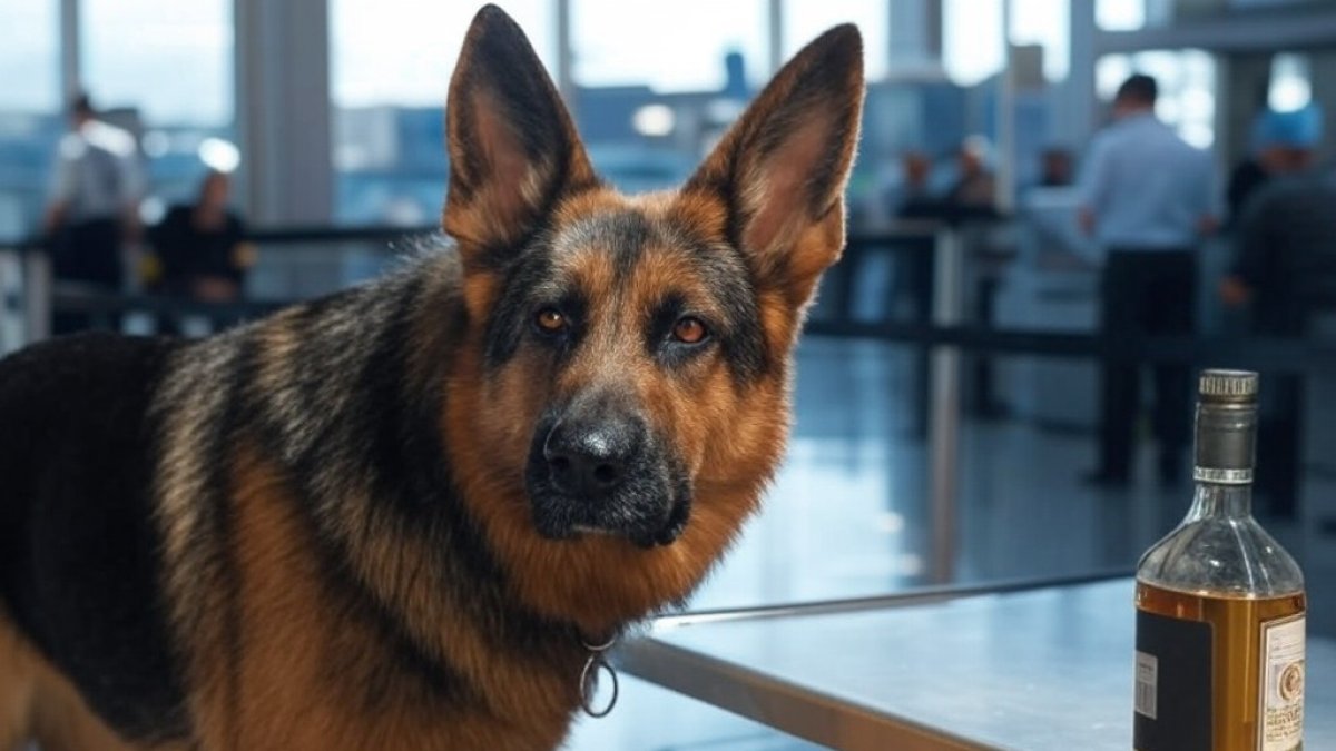 Ilustración referencial. El can 'Ajax' identificó el alcaloide en las botellas.