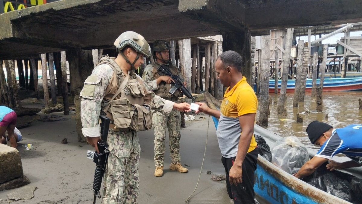 Control. El resguardo que hay en las fronteras de Ecuador.