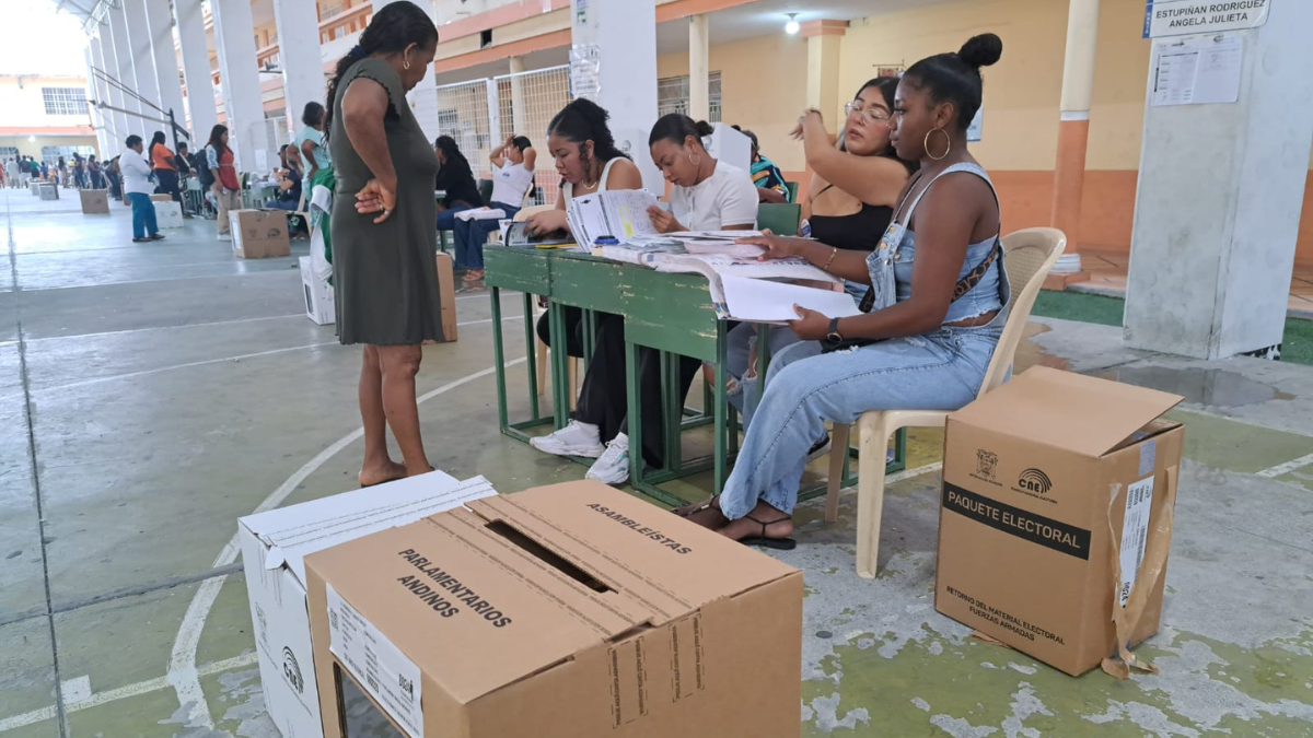 Jornada electoral en Esmeraldas.